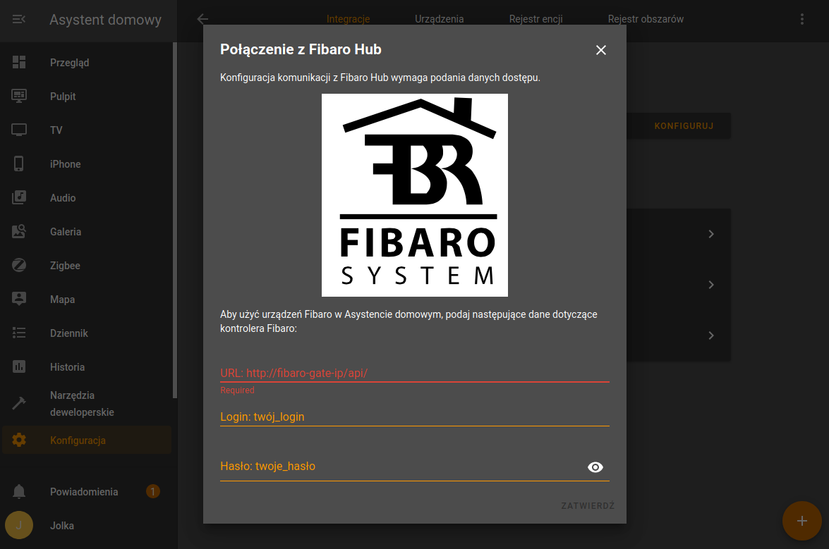 Fibaro config