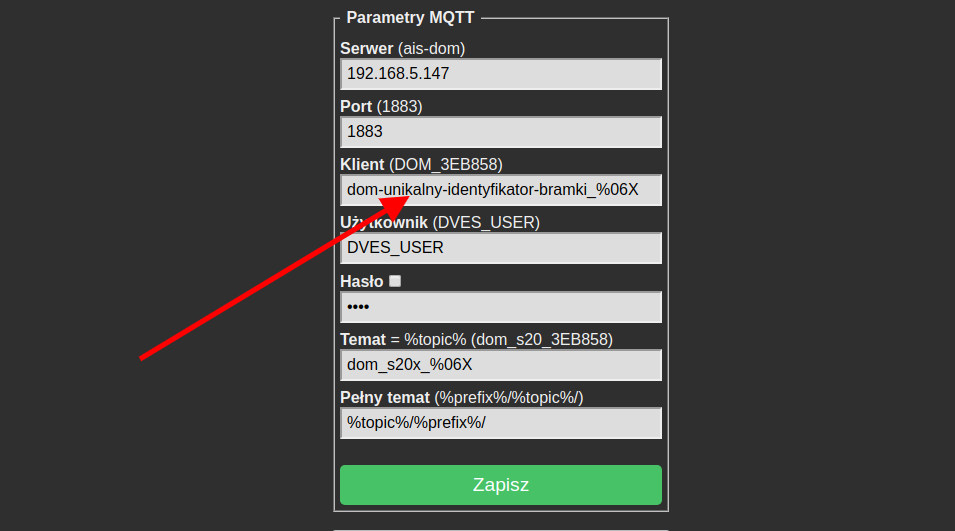 MQTT klient